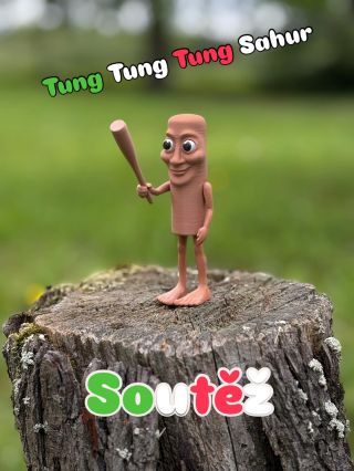 🎁 Vyhraj figurku Tung Tung Tung Sahur! 🎁 Legendární sběratelský kousek z Brainrot světa – 14 cm čistého šílenství, které...